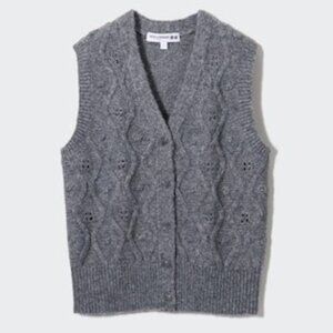 Uniqlo x Ines de la Fressange Pointelle Vest - Size XL